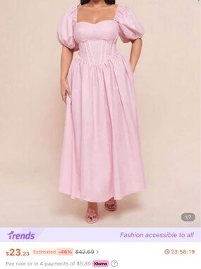 SHEIN WHITE Sleeve Maxi Skirt Dress